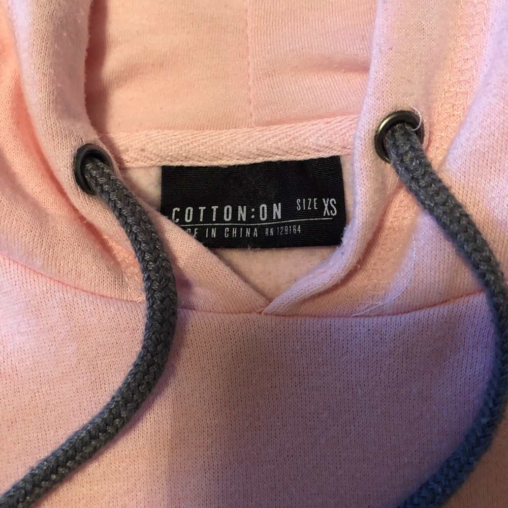 Baby pink hoodie from cotton on